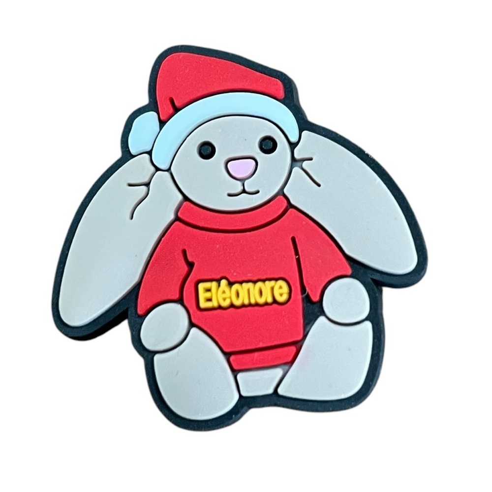 Christmas Jellycat Bunny Croc Charm
